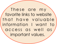 
These are my favorite links to website that have valuable information I want to access as well as important values.